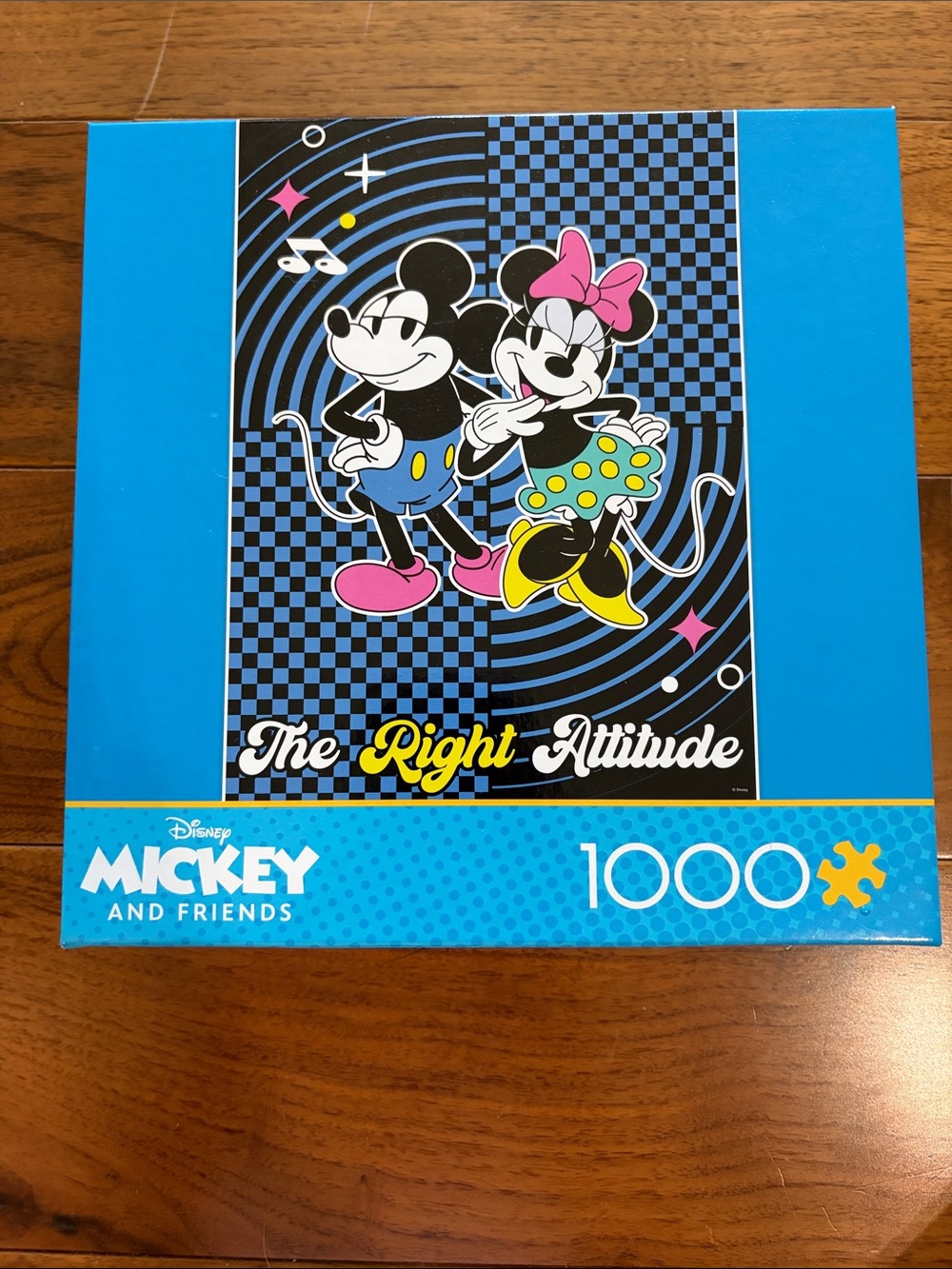 Disney Mickey and Friends Puzzle - Blue with Pink, Yellow, Green Accents
